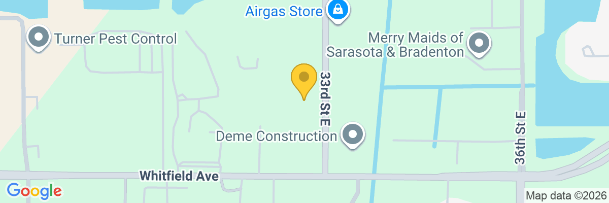 Map showing facility locations