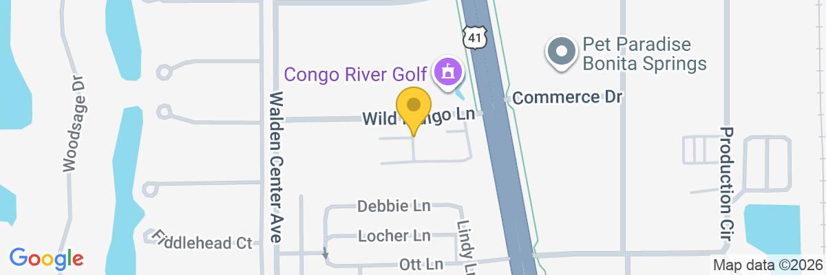 Map showing facility locations