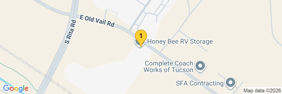 Map showing facility locations