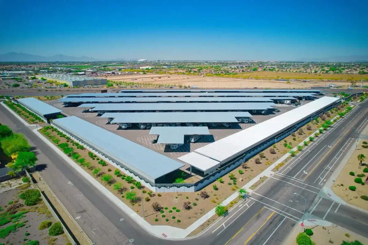 Aerial view of Honey Bee RV