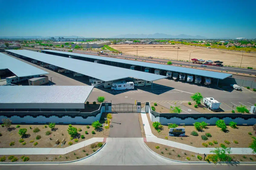 Honey Bee RV Storage in Peoria storage facility exterior view