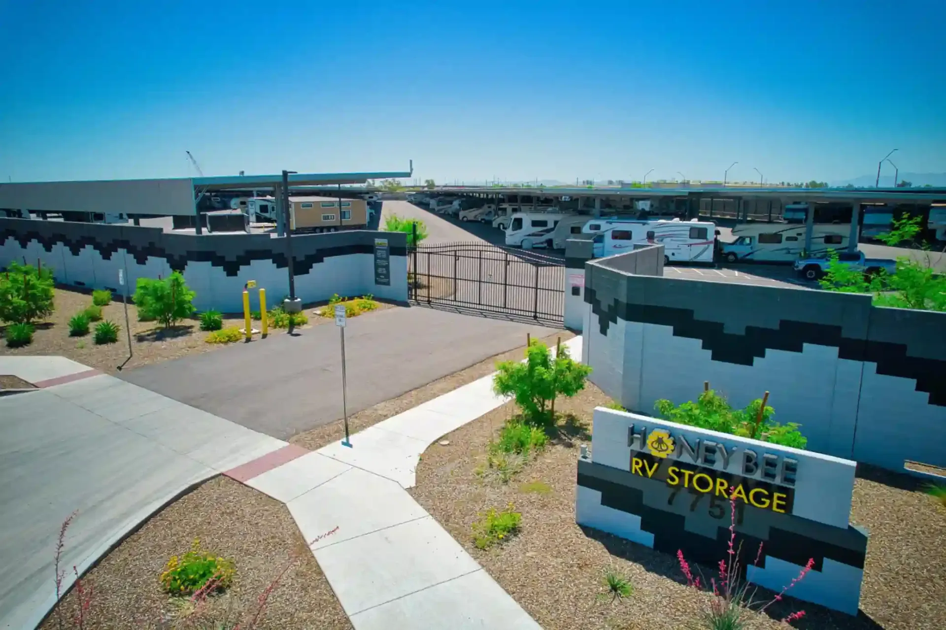 Honey Bee RV gated entrance