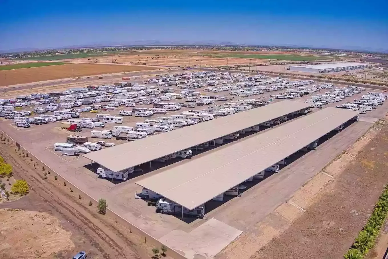 Honey Bee RV in El Mirage covered and uncovered parking