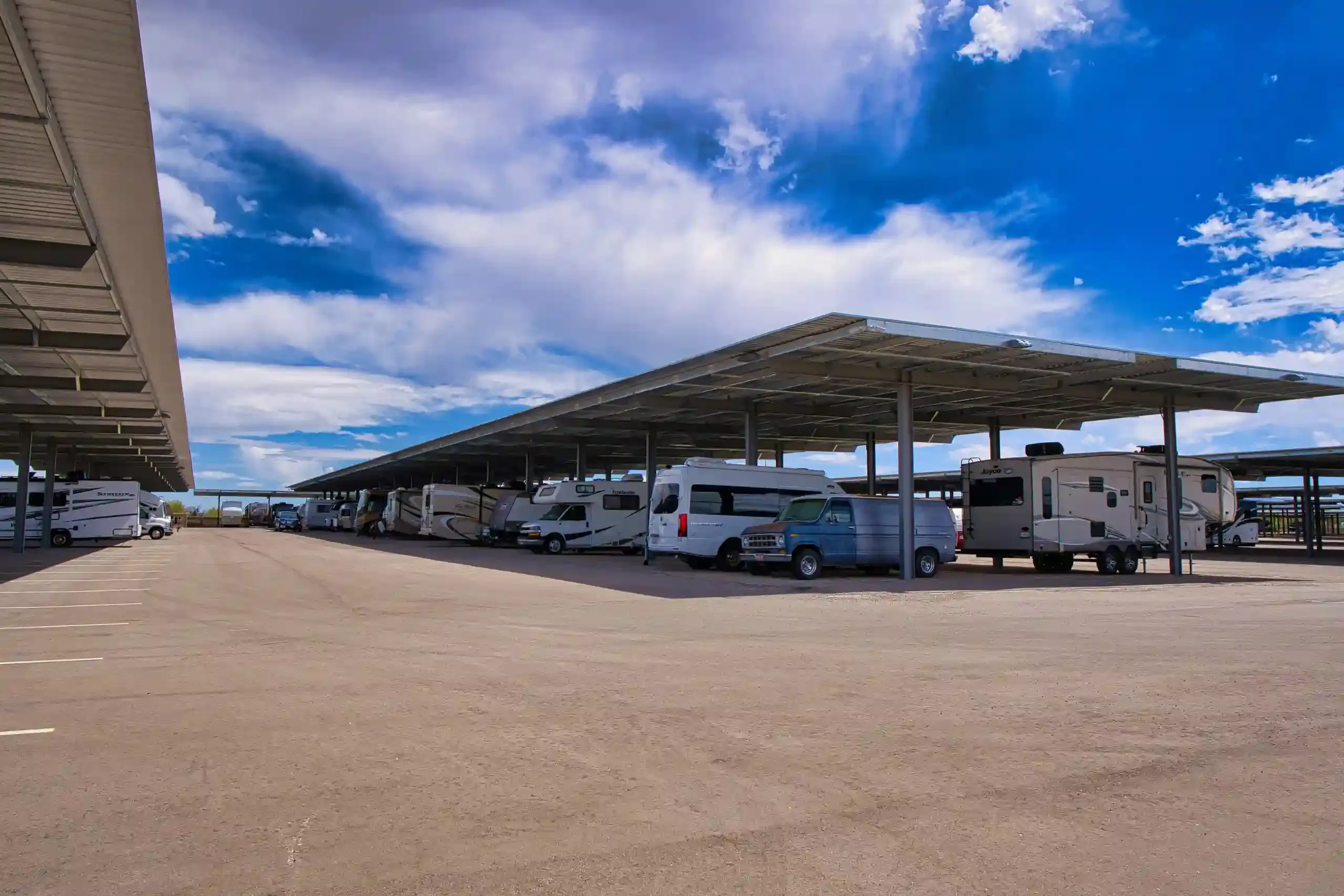 Honey Bee RV at 8800 E. Old Vail Road covered RV and Boat parking
