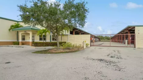 Front office with gate in Bonita Springs.