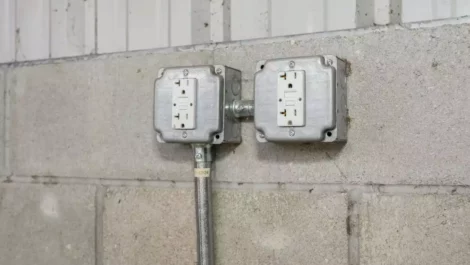 Power outlets.