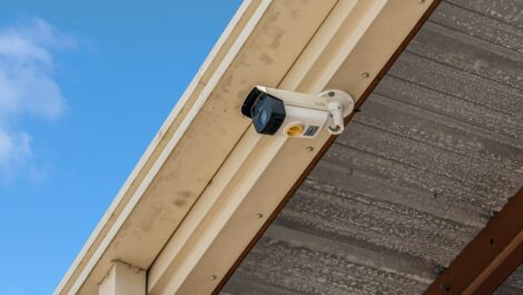 Surveillance camera at facility.