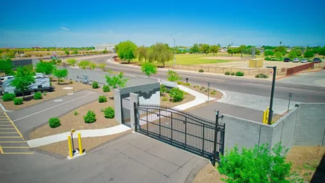 Honey Bee RV in Peoria secure gated entrance