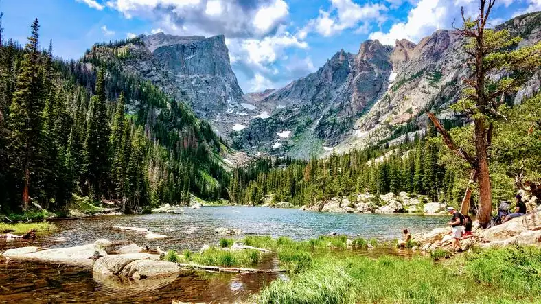 View of Rocky Mountain National Park. 